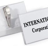 DURABLE Namensschilder transparent 9 cm x 5.4 cm