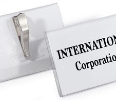 DURABLE Namensschilder transparent 9 cm x 5.4 cm