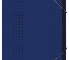 ELBA chic Ordnungsmappen DIN A4 12 -Fach dunkelblau