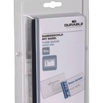 DURABLE Namensschilder transparent 9 cm x 5.4 cm