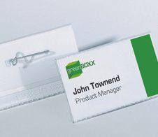 DURABLE Namensschilder transparent 6 cm x 3 cm