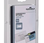 DURABLE Namensschilder transparent 7.5 cm x 4 cm