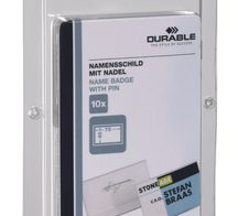 DURABLE Namensschilder transparent 7.5 cm x 4 cm