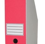 Top-Print Archiv-Stehsammler Wellpappe weiß/rot , DIN A4