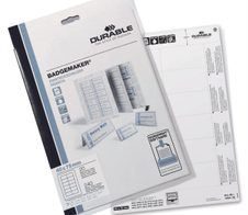 DURABLE Einsteckschilder für Namensschilder Badgemaker 7,5 x 4,0 cm