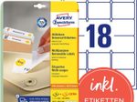 AVERY Zweckform Etiketten L6025REV-25 weiß 63,5 x 46,6 mm