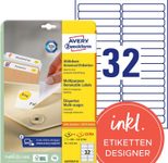 AVERY Zweckform Etiketten L6031REV-25 weiß 96,0 x 16,9 mm