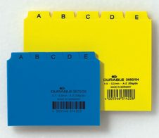 DURABLE Karteikartenregister A-Z blau für DIN-A7-Karteikästen