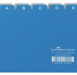 DURABLE Karteikartenregister A-Z blau für DIN-A6-Karteikästen