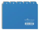 DURABLE Karteikartenregister A-Z blau für DIN-A6-Karteikästen