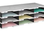 styro Styrodoc Sortierstation DIN C4 9 -Fach grau/schwarz