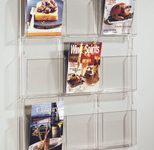 helit Wandprospekthalter 9x DIN A4 9-Fach transparent