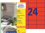 AVERY Zweckform Etiketten 3448 rot 70,0 x 37,0 mm