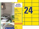 AVERY Zweckform Etiketten 3451 gelb 70,0 x 37,0 mm