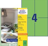 AVERY Zweckform Etiketten 3458 grün 105,0 x 148,0 mm