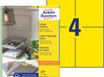AVERY Zweckform Etiketten 3459 gelb 105,0 x 148,0 mm