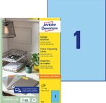 AVERY Zweckform Etiketten 3471 blau 210,0 x 297,0 mm
