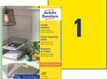 AVERY Zweckform Etiketten 3473 gelb 210,0 x 297,0 mm