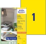 AVERY Zweckform Etiketten 3473 gelb 210,0 x 297,0 mm