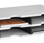 styro Styrodoc Sortierstation DIN C4 4 -Fach grau/schwarz