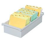 HAN Karteikasten A6 für 800 Karteikarten grau