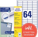 AVERY Zweckform Etiketten 3667 weiß 48,5 x 16,9 mm
