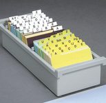 HAN Karteikasten A7 für 1.300 Karteikarten grau