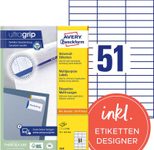 AVERY Zweckform Etiketten 3420 weiß 70,0 x 16,9 mm