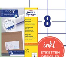 AVERY Zweckform Etiketten 3426 weiß 105,0 x 70,0 mm