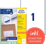 AVERY Zweckform Etiketten 3418 weiß 200,0 x 297,0 mm