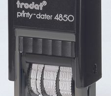 trodat Datumstempel mit Text printy Dater "GEFAXT" 