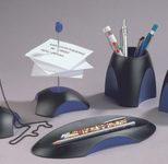 HAN Delta Stiftehalter 6,5 x 4,9 x 8,8 cm schwarz/blau