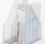 HAN Stehsammler Klassik brillant antistatischer, schwermetallfreier Kunststoff grau-transparent , DIN A4