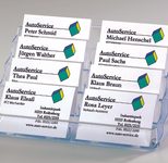 SIGEL Visitenkartenhalter glasklar