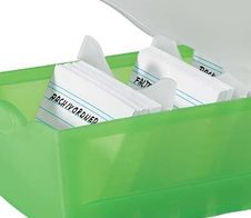 HAN Kartei-Stützplatten DIN A8 transparent