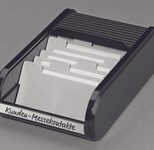 helit Visitenkartenbox schwarz/schwarz schwarz