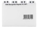 HAN Karteikartenregister A-Z transparent für DIN-A7-Karteikästen