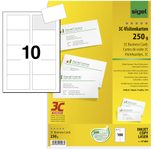 SIGEL Visitenkarten 250 g/m² satiniert hochweiß