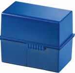 HAN A7 Karteikasten A7 300 Karteikarten blau