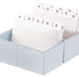 HAN A6 Karteikasten A6 400 Karteikarten lichtgrau