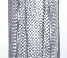 Zeller Schirmständer Meshline silber Stahl