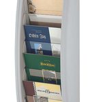 PAPERFLOW Kompakt Wandprospekthalter A5 5-Fach  grau