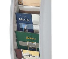 PAPERFLOW Kompakt Wandprospekthalter A5 5-Fach  grau
