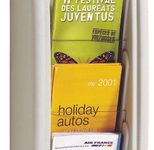 PAPERFLOW Kompakt Wandprospekthalter 1/3 DIN A4 5-Fach  grau