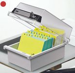 HAN Karteikasten A6 für 800 Karteikarten lichtgrau