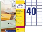 AVERY Zweckform Folien-Adressetiketten 45,7 x 25,4 mm