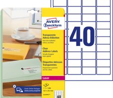 AVERY Zweckform Folien-Adressetiketten 45,7 x 25,4 mm