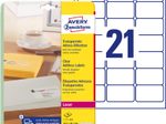 AVERY Zweckform Folien-Adressetiketten 63,5 x 38,1 mm