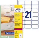 AVERY Zweckform Folien-Adressetiketten 63,5 x 38,1 mm