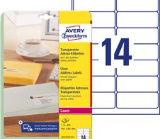 AVERY Zweckform Folien-Adressetiketten 99,1 x 38,1 mm